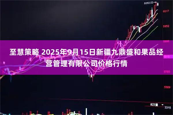 至慧策略 2025年9月15日新疆九鼎盛和果品经营管理有限公司价格行情